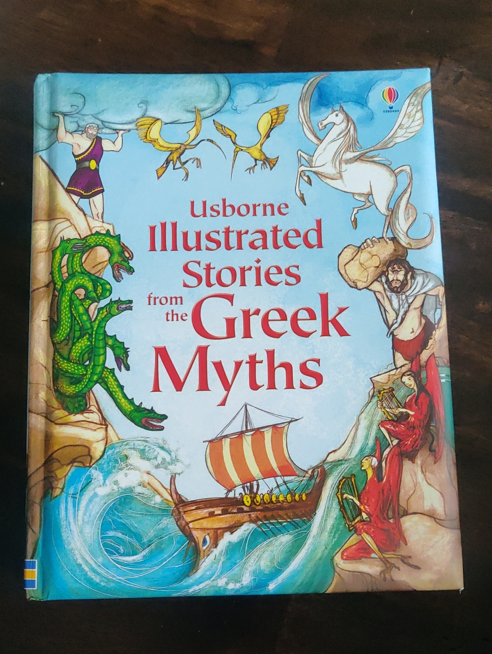Usborne Illustrated Stories from the Greek Myths Padded Extra Reading Y2K Retro